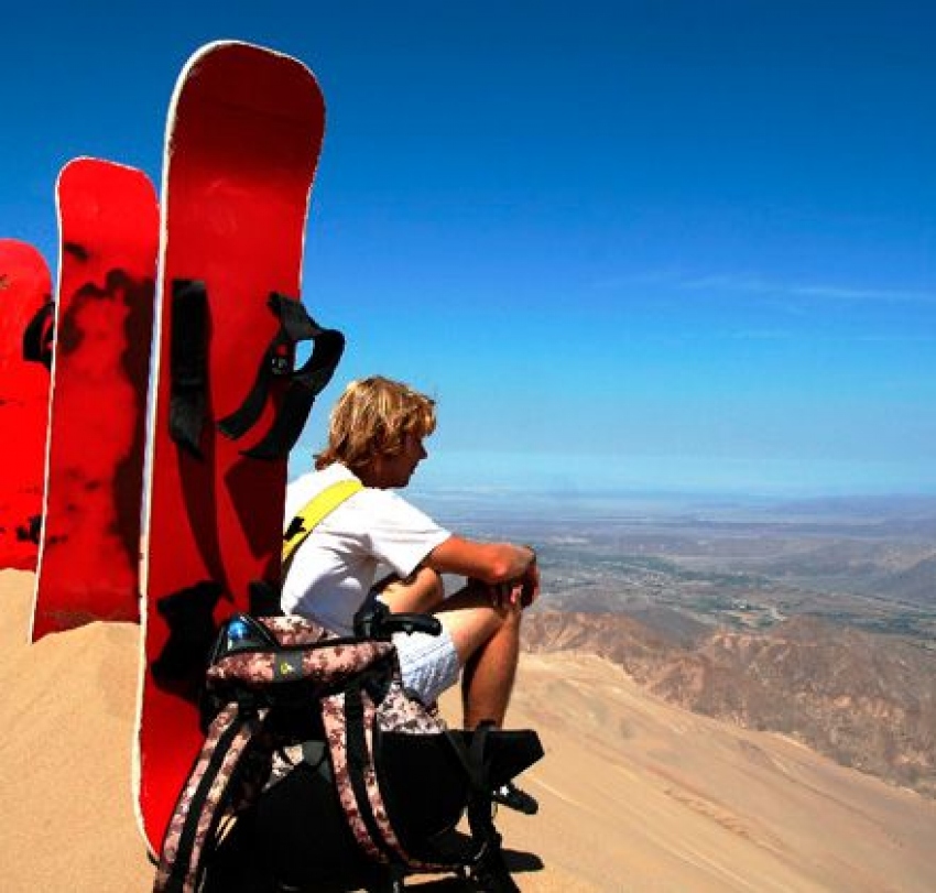 Sandboard en la duna mas alta del mundo