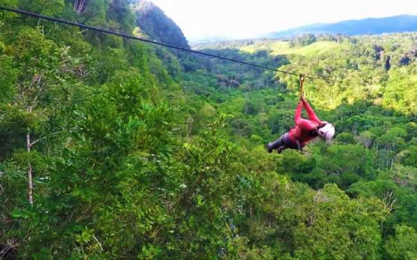 AVENTURA EN LAS CATARATAS DEL VELO DE LAS NINFAS Y CANOPY EXTREMO