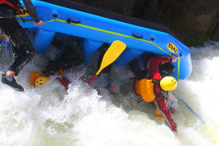 Descida de rafting