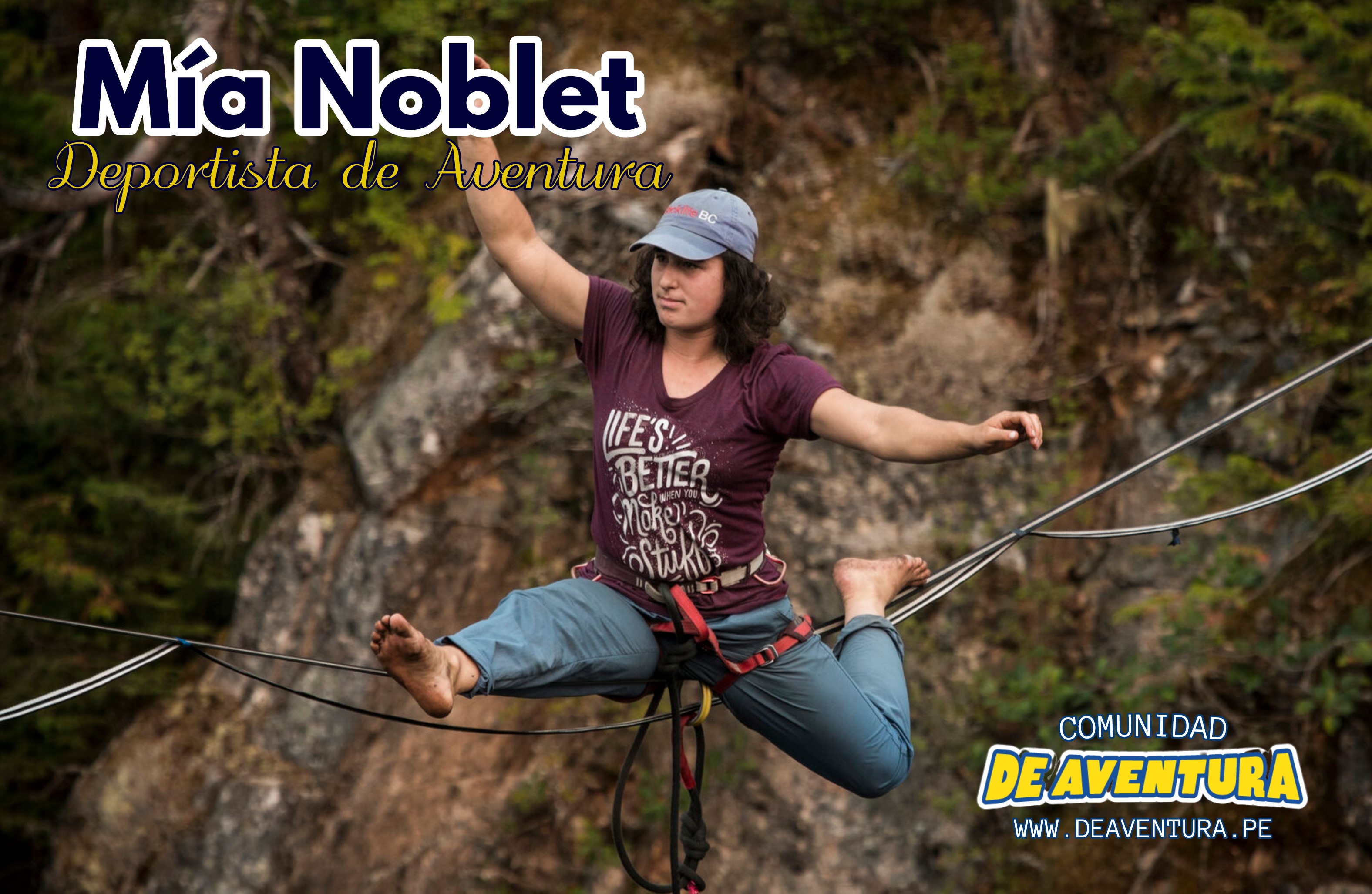 Mía Noblet: A piloto de canopy que desafia a gravidade.