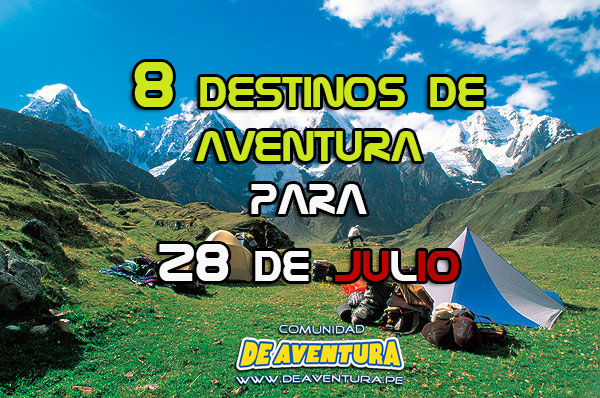 8 Destinos de Aventura para 28 de Julho