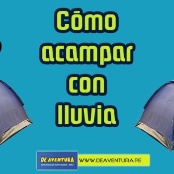 Como acampar na chuva