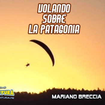 Voando de parapente sobre a Patagônia