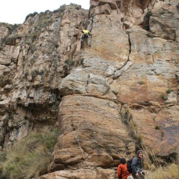 Vários turistas chegaram ao Festival RockFest 2014 em Valle Dorado Huayhuay, La Oroya.
