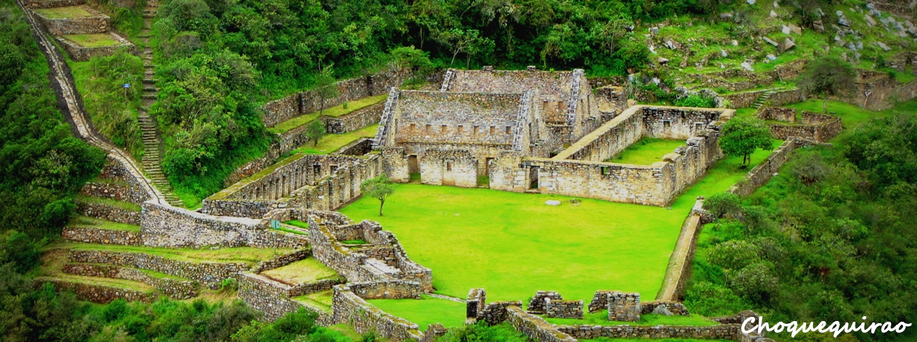 Vista principal de Choquequirao en La Convención , Cusco - De Aventura