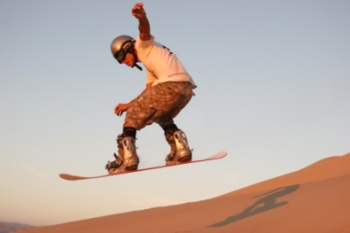 Sandboard nas Dunas de Conache